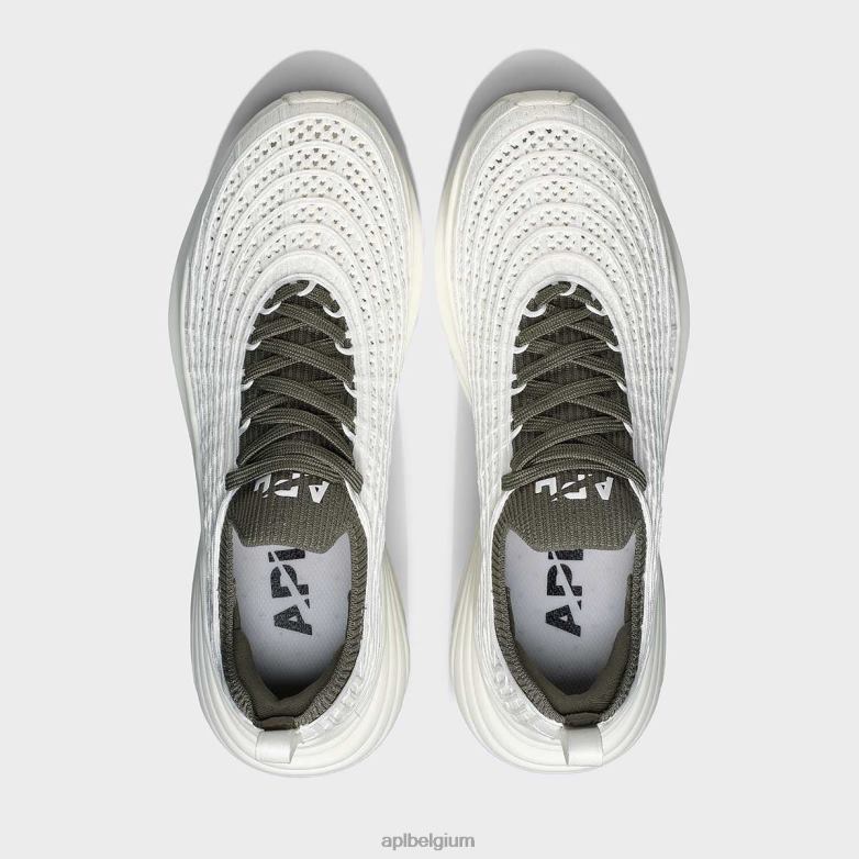 Heren techloom-zipline 69 406TH796 rennen ivoor/vermoeidheid APL