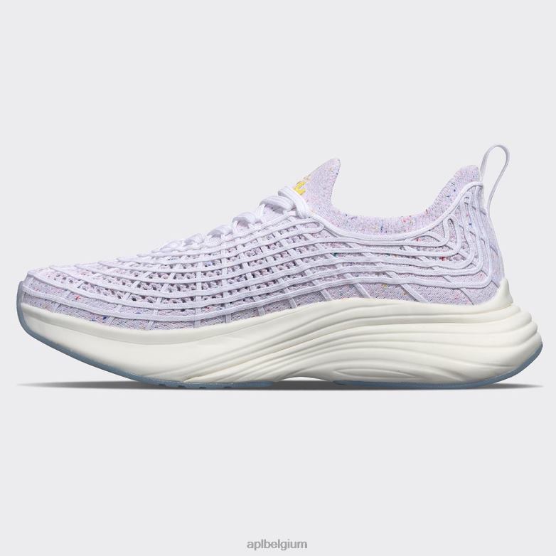 Heren techloom-zipline 69 406TH800 rennen wit/confetti APL