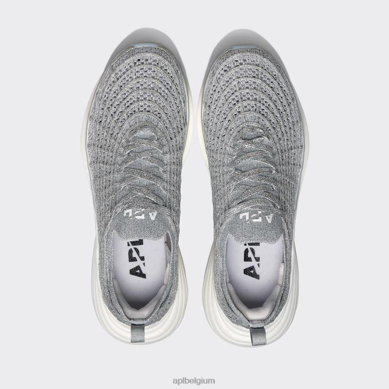 Heren techloom-zipline 69 406TH855 rennen metallic zilver/wit APL