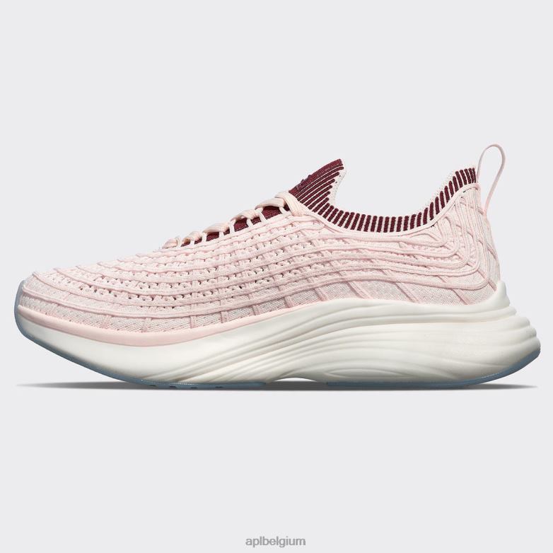 Heren techloom-zipline 69 406TH857 rennen zeezout/bordeaux/geribbeld APL