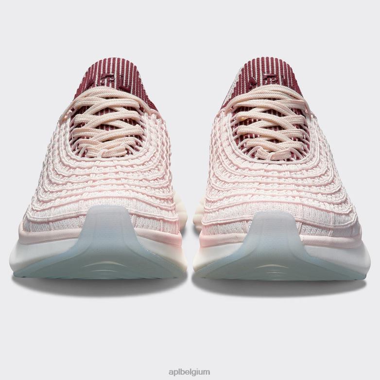 Heren techloom-zipline 69 406TH857 rennen zeezout/bordeaux/geribbeld APL