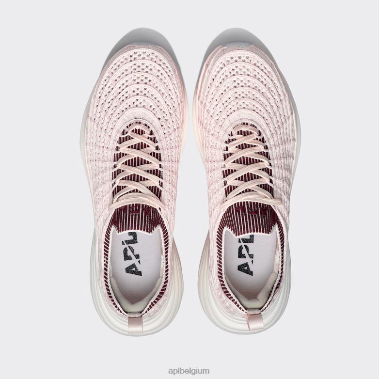 Heren techloom-zipline 69 406TH857 rennen zeezout/bordeaux/geribbeld APL