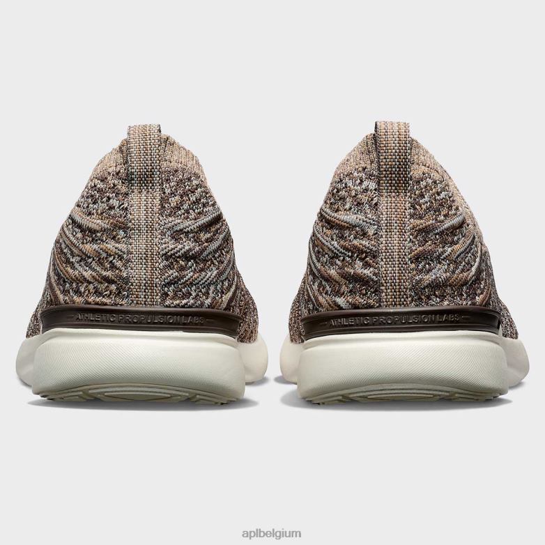 Heren techloomgolf 61 406TH767 rennen chocolade/ivoor/melange APL