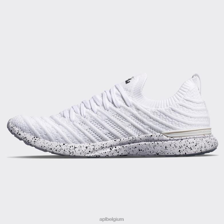 Heren techloomgolf 62 406TH812 rennen wit/grijs/spikkel APL