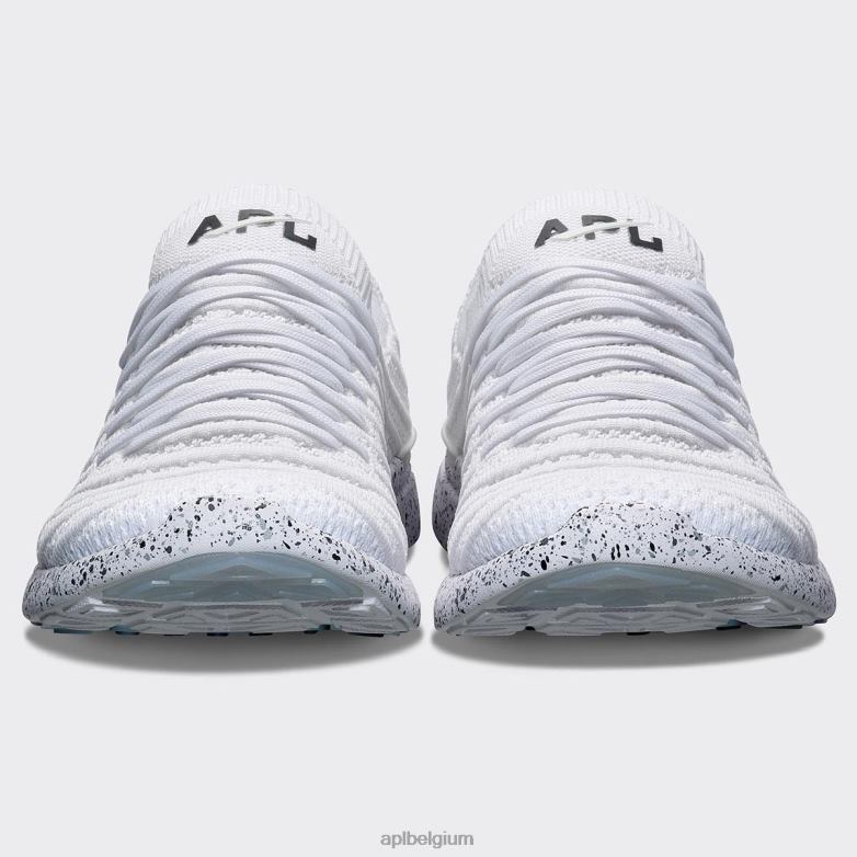 Heren techloomgolf 62 406TH812 rennen wit/grijs/spikkel APL