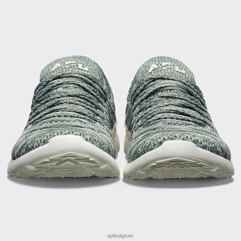 Heren techloomgolf 63 406TH895 rennen ivoor/groot groen/melange APL