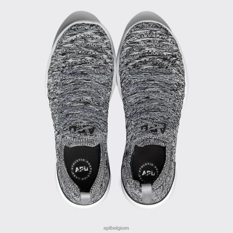 Heren techloomgolf 63 406TH907 rennen gemêleerd grijs/zwart/wit APL