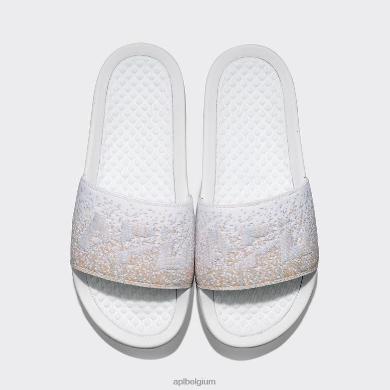 Heren groot logo techloom dia 8 406TH1066 dia's wit/pastel gemêleerd/ombre APL