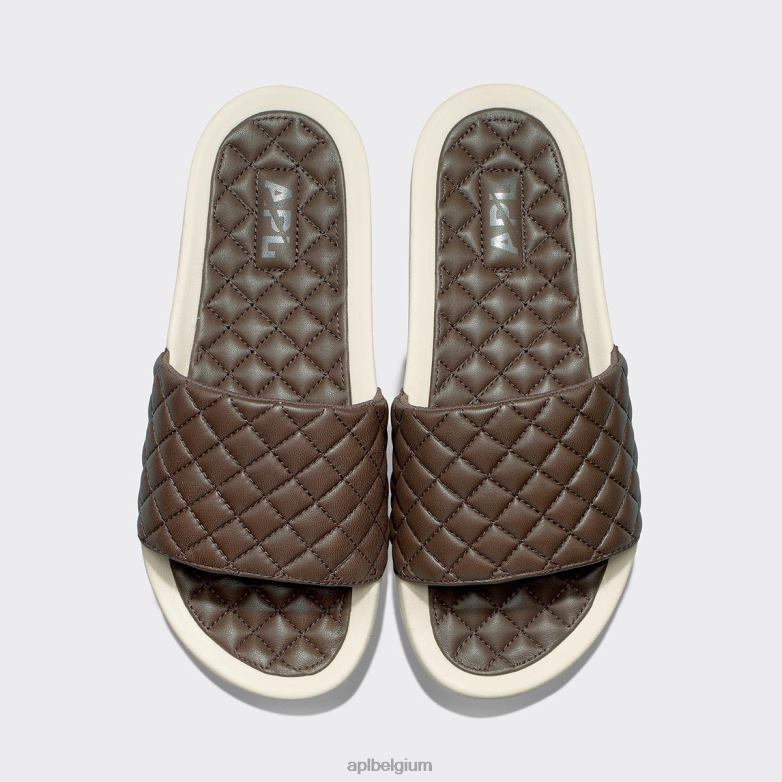 Heren lusso glijbaan 15 406TH1022 dia's chocolade/ongerept APL