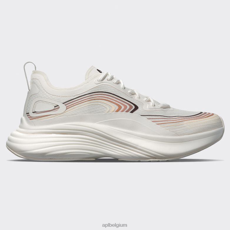 Heren stroomlijnen 22 406TH740 rennen ivoor/chocolade/multi APL