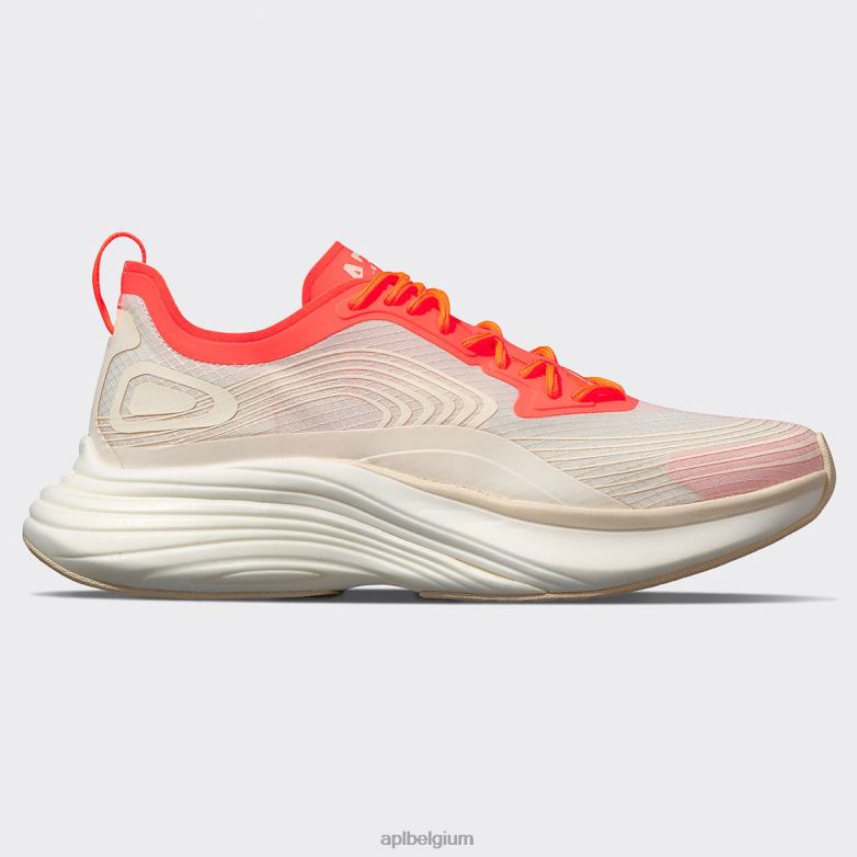 Heren stroomlijnen 22 406TH798 rennen gaaf/impuls rood/wit APL