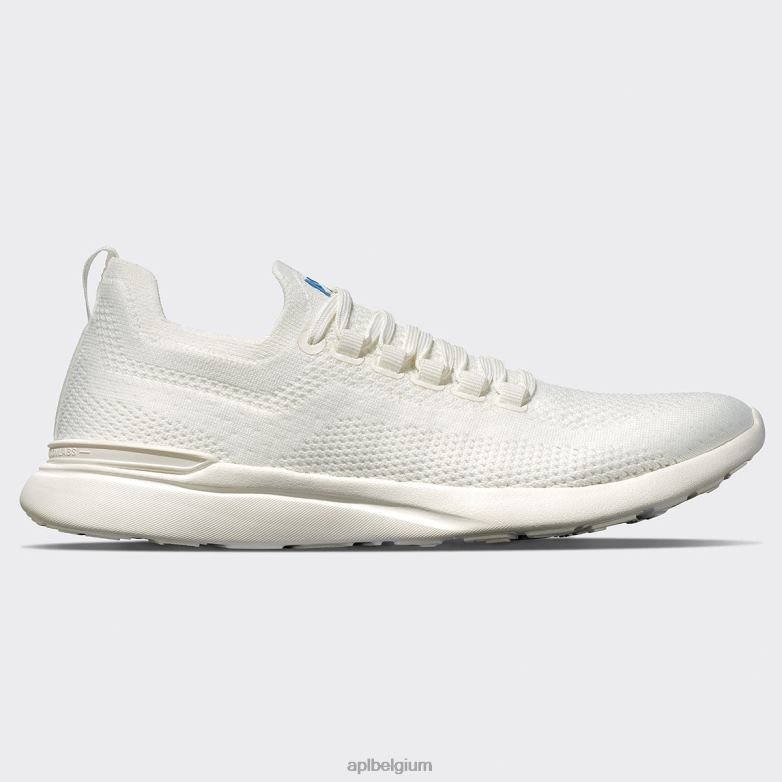 Heren techloom briesje 37 406TH719 rennen ivoor/kustblauw APL