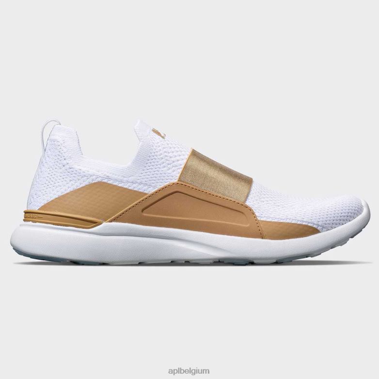 Heren techloom gelukzaligheid 30 406TH774 rennen wit/bruin APL