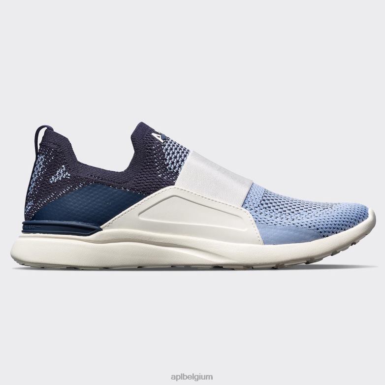 Heren techloom gelukzaligheid 31 406TH861 rennen ivoor/middernacht/gesmeed blauw APL