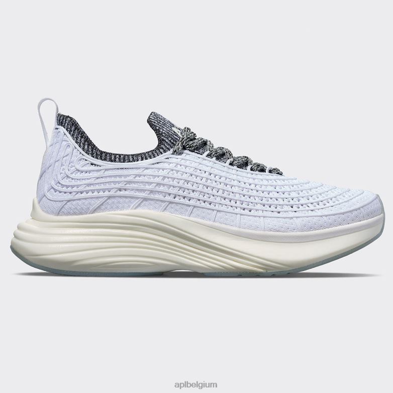 Heren techloom-zipline 68 406TH744 rennen wit/zwart/wit gemêleerd APL