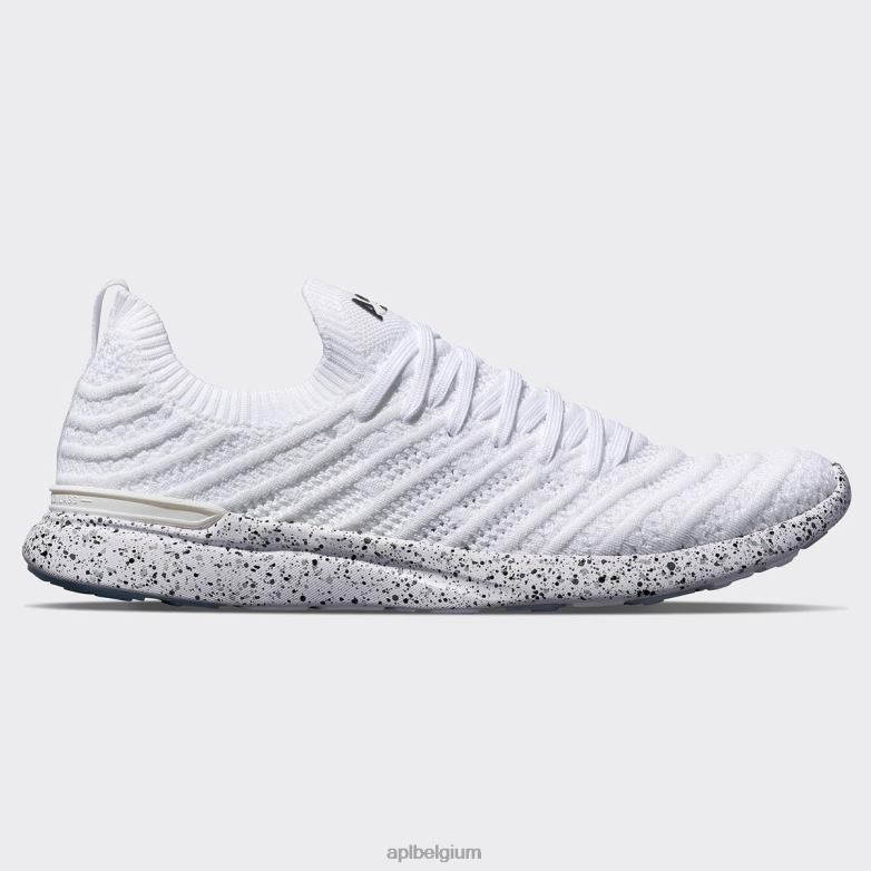 Heren techloomgolf 62 406TH812 rennen wit/grijs/spikkel APL