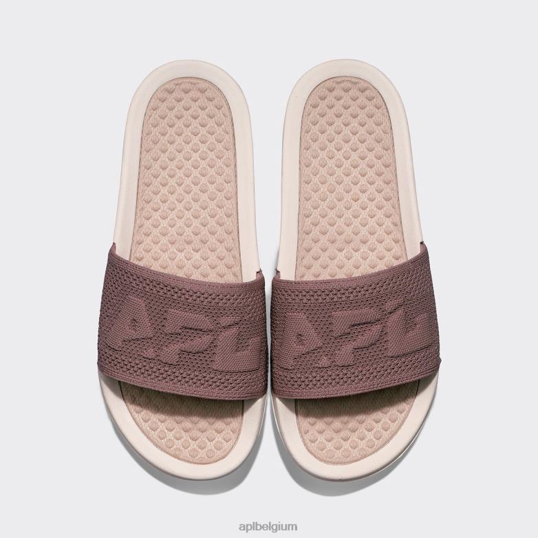 vrouwen groot logo techloom dia 1 406TH537 dia's creme/rozenstof/strandhout APL
