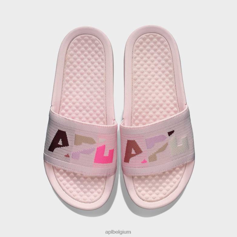 vrouwen groot logo techloom dia 2 406TH575 dia's gebleekt roze/multi/geblokt APL