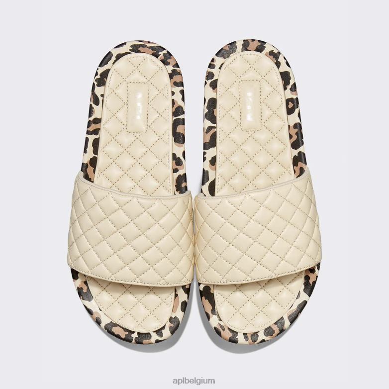 vrouwen lusso glijbaan 12 406TH607 dia's perkament/luipaard APL
