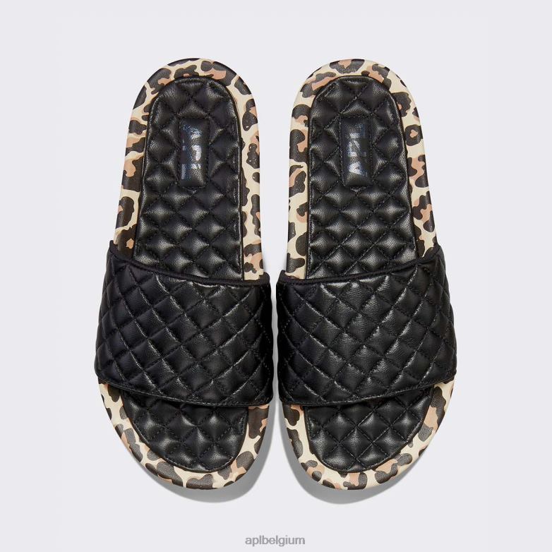 vrouwen lusso glijbaan 14 406TH670 dia's zwart/luipaard APL