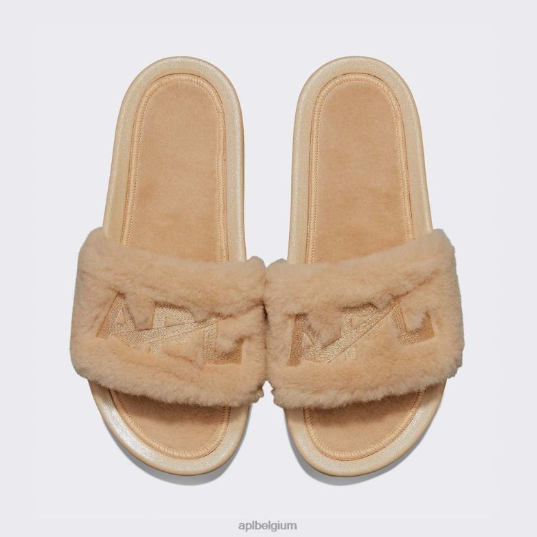 vrouwen shearling glijbaan 406TH594 dia's Champagne APL