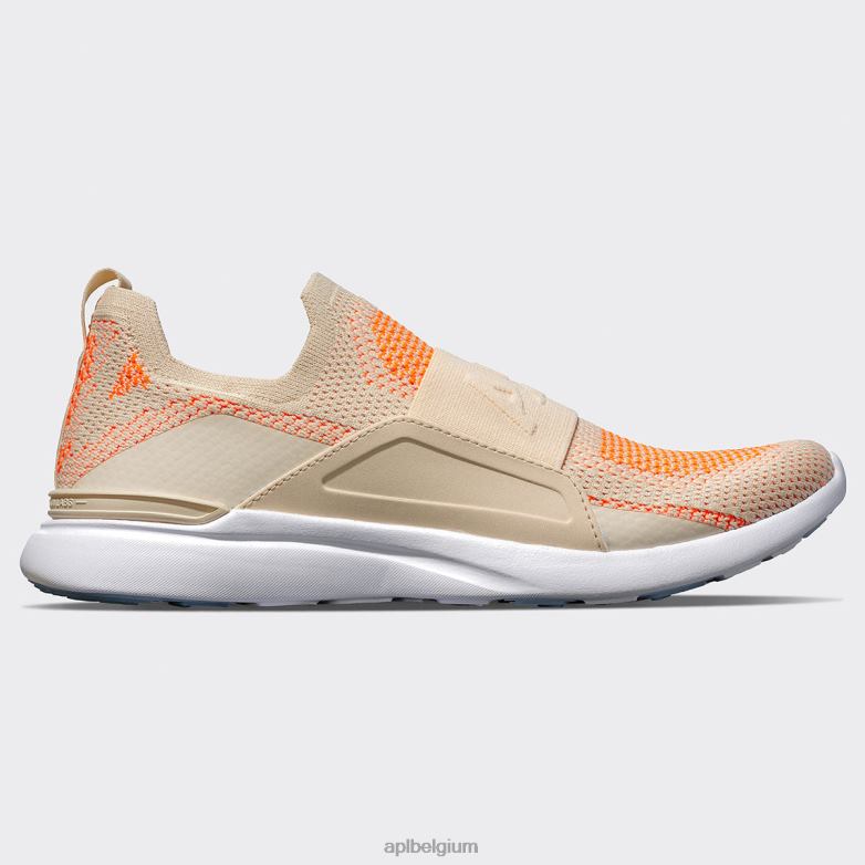 vrouwen techloom gelukzaligheid 23 406TH3 rennen strand/gesmolten/wit APL