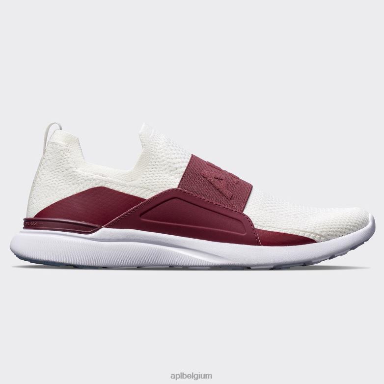 vrouwen techloom gelukzaligheid 25 406TH128 rennen bordeaux/ivoor/wit APL