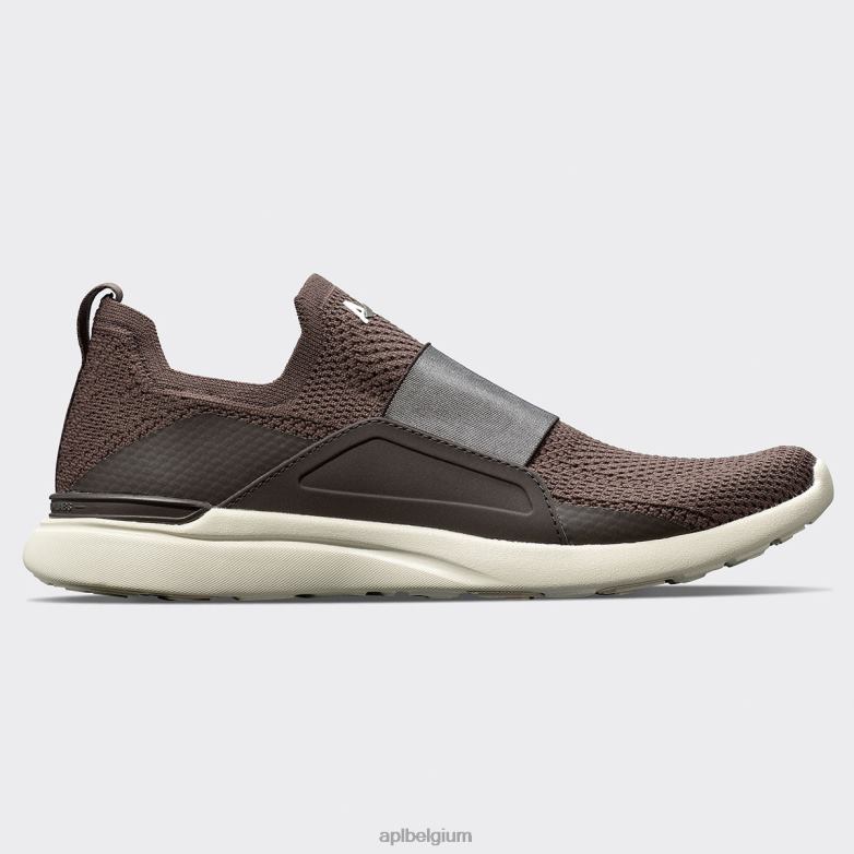 vrouwen techloom gelukzaligheid 29 406TH395 rennen chocolade/ongerept APL