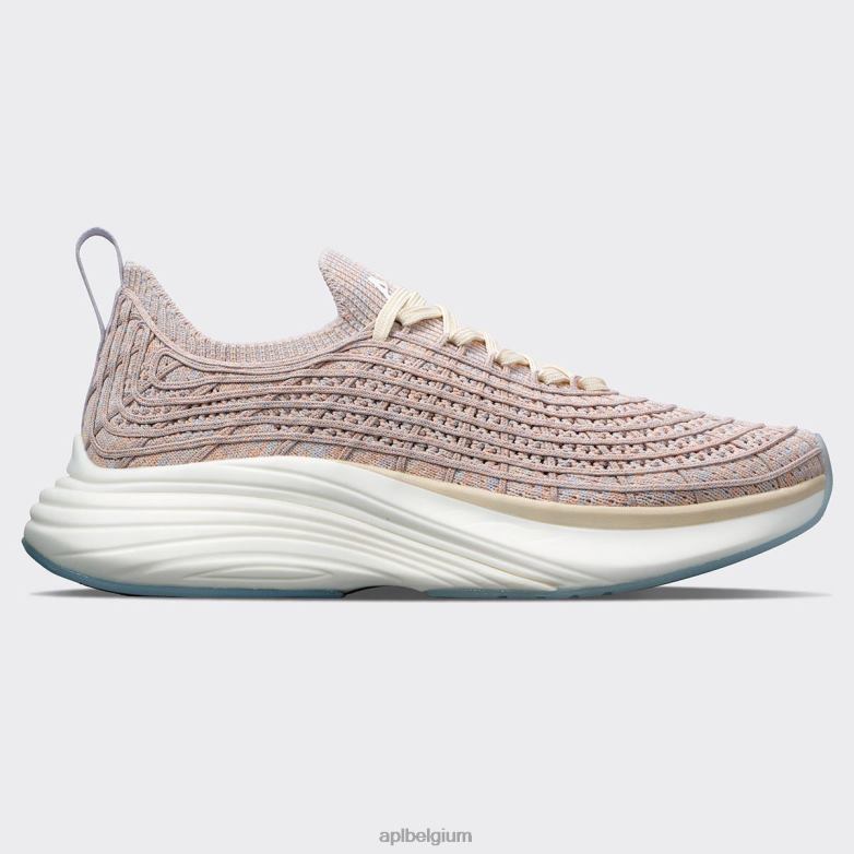 vrouwen techloom-zipline 66 406TH352 rennen pastel gemêleerd/wit APL