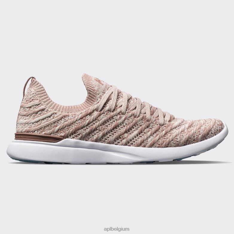 vrouwen techloomwave 60 406TH332 rennen creme/strandhout/melange APL