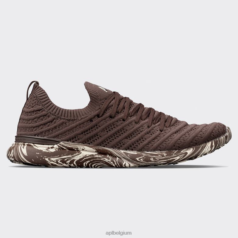 vrouwen techloomwave 60 406TH338 rennen chocolade/ongerept/marmer APL