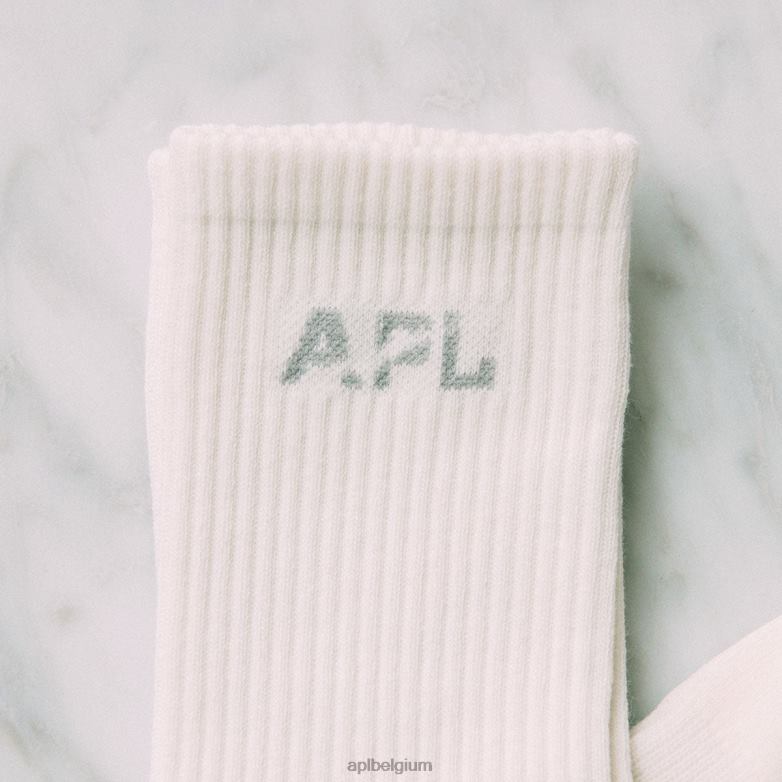 uniseks lux logo sok 3-pack 406TH708 accessoires wit Zwart APL