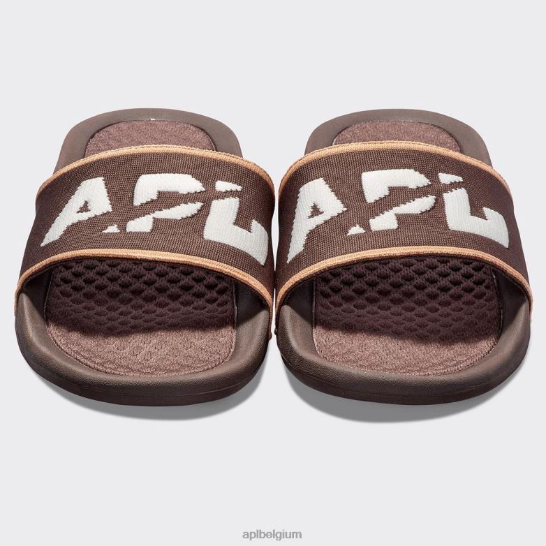 vrouwen groot logo techloom dia 2 406TH565 dia\s chocolade/ivoor/karamel APL