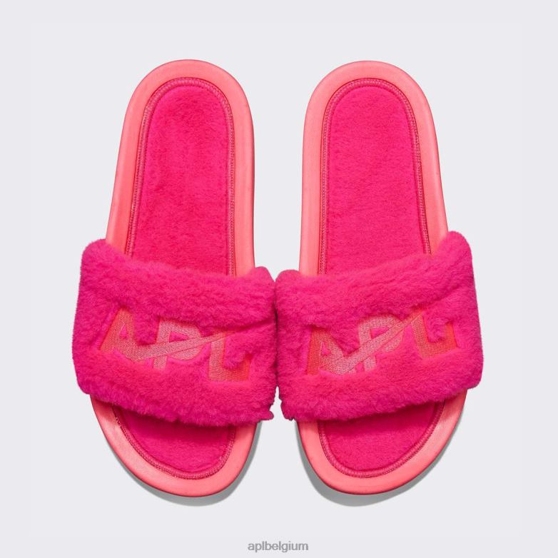 vrouwen shearling glijbaan 406TH659 dias Neon roze APL