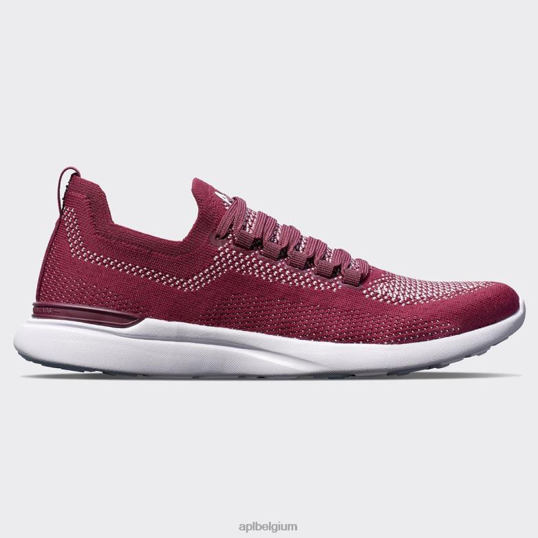 bordeaux/gebleekt roze/wit