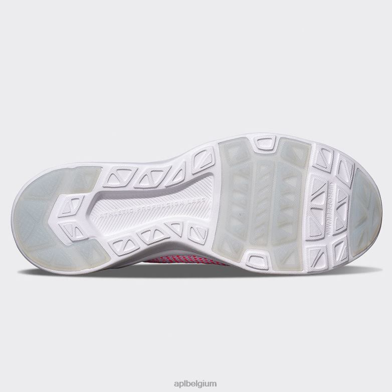 vrouwen techloom briesje 33 406TH5 rennen wit/impuls rood/ombre APL