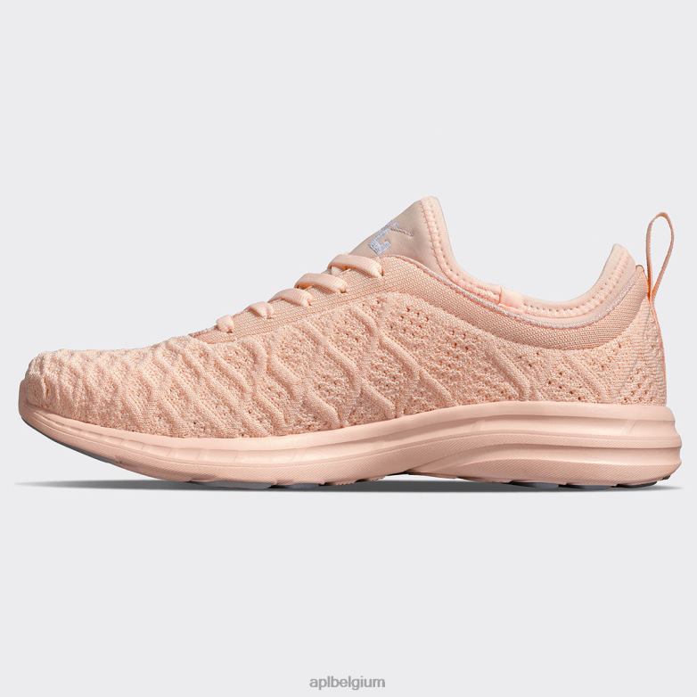 vrouwen techloom fantoom 42 406TH38 rennen vervaagd perzik/wit APL