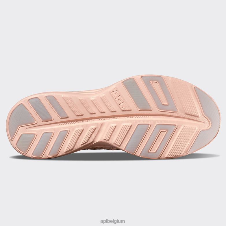vrouwen techloom fantoom 42 406TH38 rennen vervaagd perzik/wit APL
