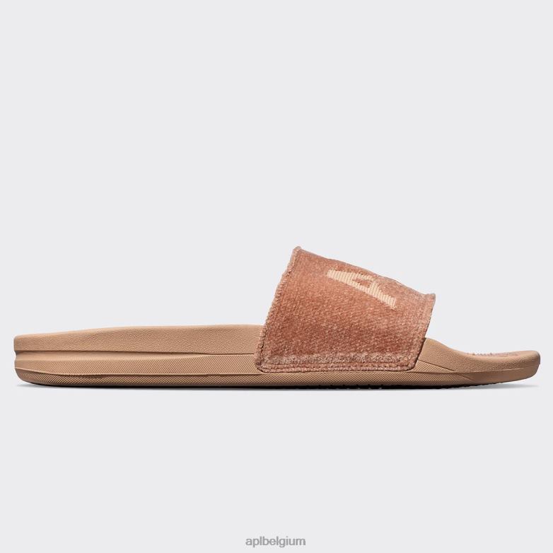 vrouwen techloom fluwelen glijbaan 406TH564 dia\s karamel APL