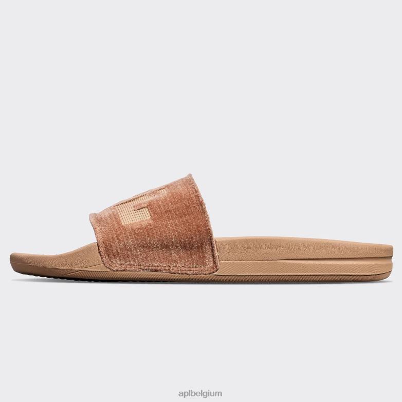 vrouwen techloom fluwelen glijbaan 406TH564 dia\s karamel APL