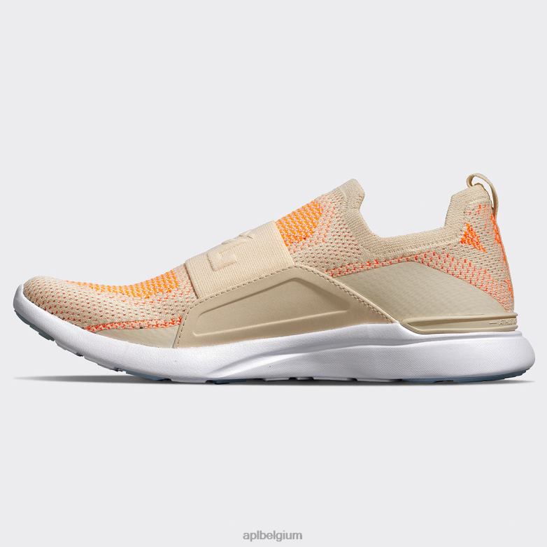 vrouwen techloom gelukzaligheid 23 406TH3 rennen strand/gesmolten/wit APL
