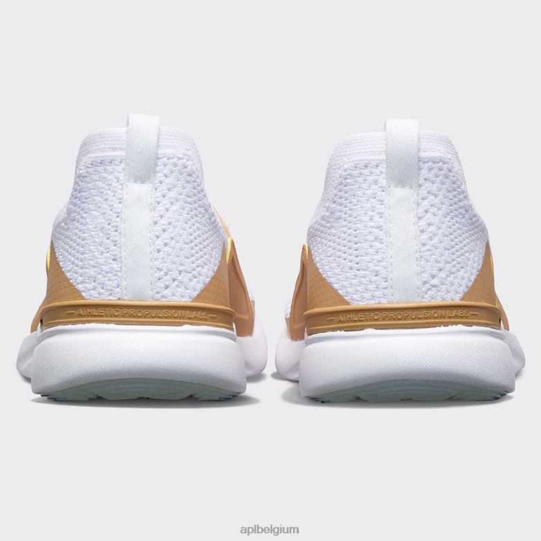 vrouwen techloom gelukzaligheid 24 406TH85 rennen wit/bruin APL