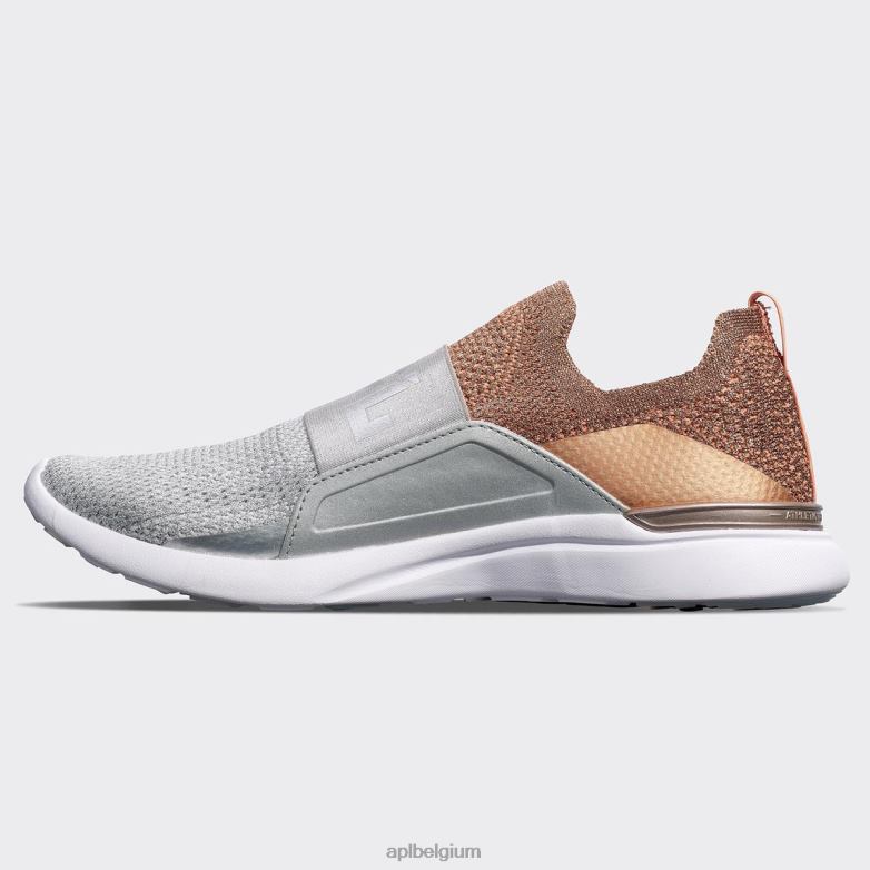 vrouwen techloom gelukzaligheid 25 406TH127 rennen rose goud/metallic zilver/wit APL