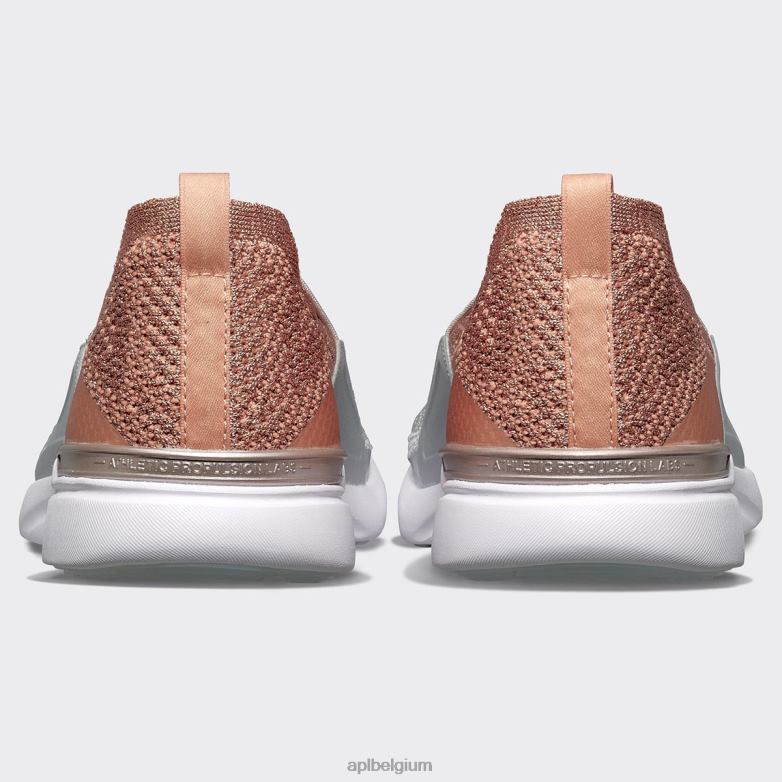 vrouwen techloom gelukzaligheid 25 406TH127 rennen rose goud/metallic zilver/wit APL