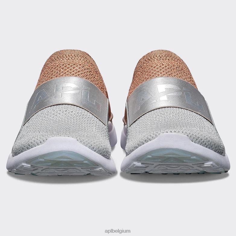 vrouwen techloom gelukzaligheid 25 406TH127 rennen rose goud/metallic zilver/wit APL