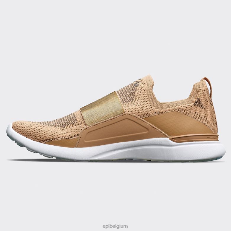 vrouwen techloom gelukzaligheid 27 406TH244 rennen karamel/chocolade/wit APL