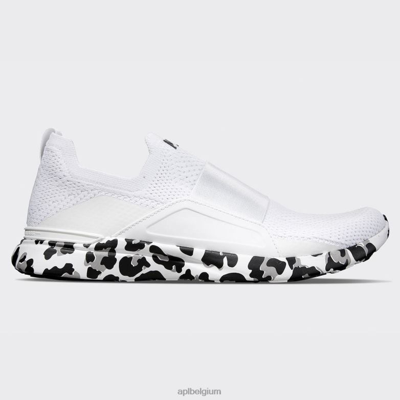 vrouwen techloom gelukzaligheid 27 406TH259 rennen wit/zwart/luipaard APL