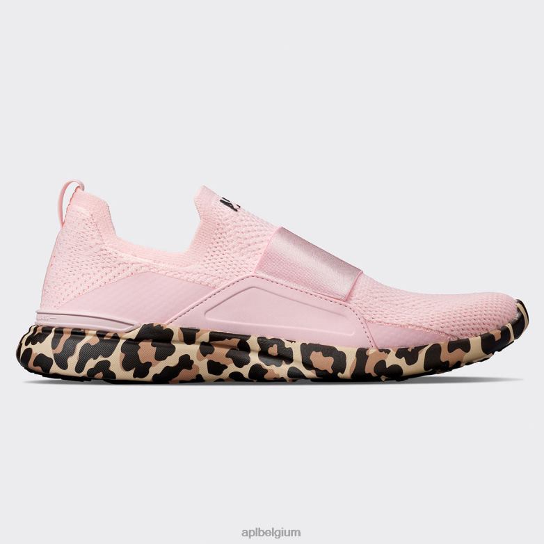 vrouwen techloom gelukzaligheid 28 406TH308 rennen gebleekt roze/luipaard APL