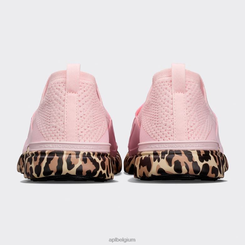 vrouwen techloom gelukzaligheid 28 406TH308 rennen gebleekt roze/luipaard APL