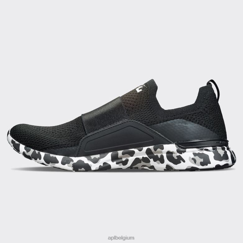 vrouwen techloom gelukzaligheid 29 406TH364 rennen zwart/wit/luipaard APL